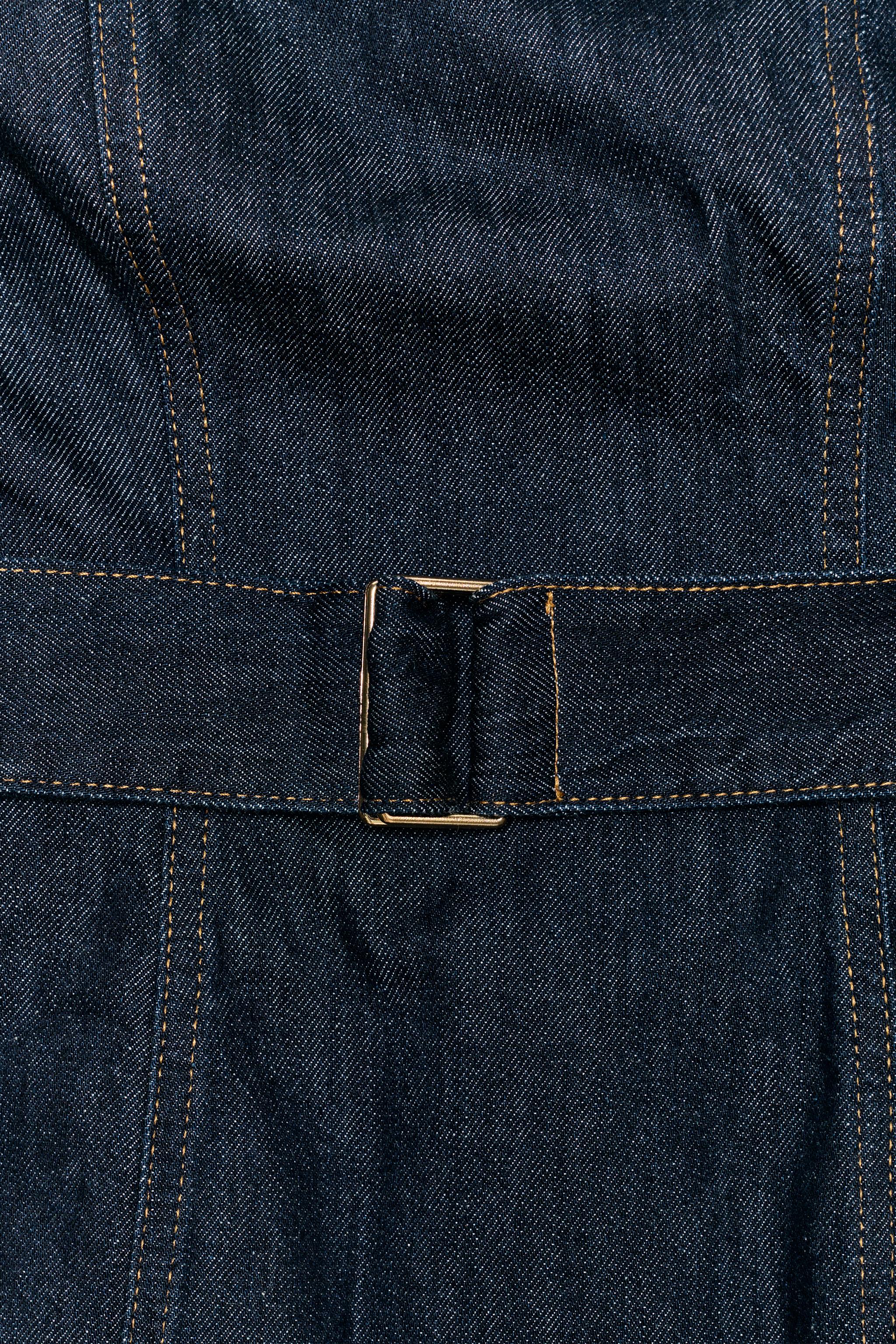 TOP Z1975 EN JEAN BUSTIER CEINTURE